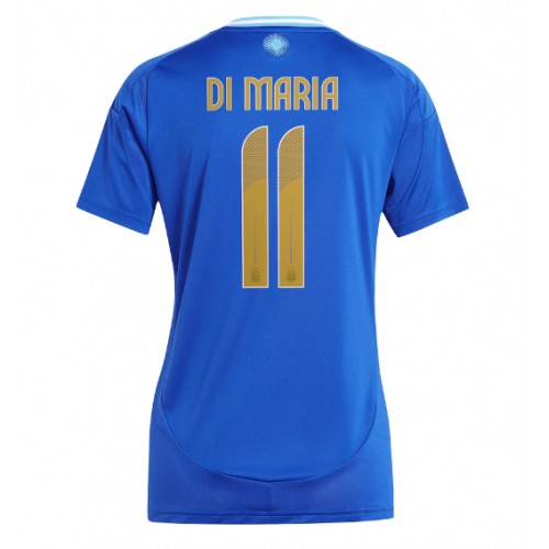 Fotbalové Dres Argentina Angel Di Maria #11 Dámské Venkovní Copa America 2024 Krátký Rukáv